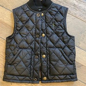 Polo, Ralph Lauren black vest with camo inside 2T